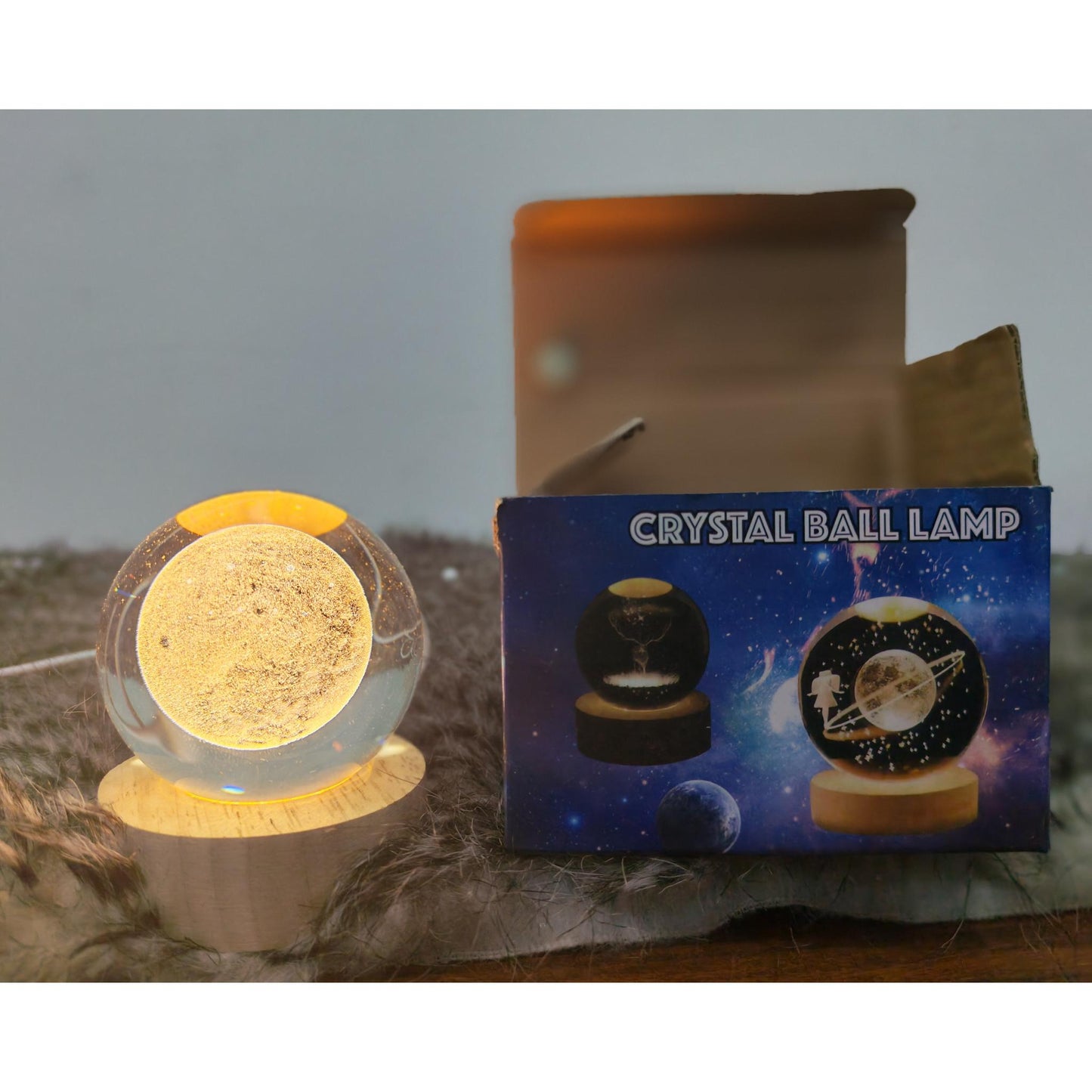 بلورة مضيئة شكل قمر