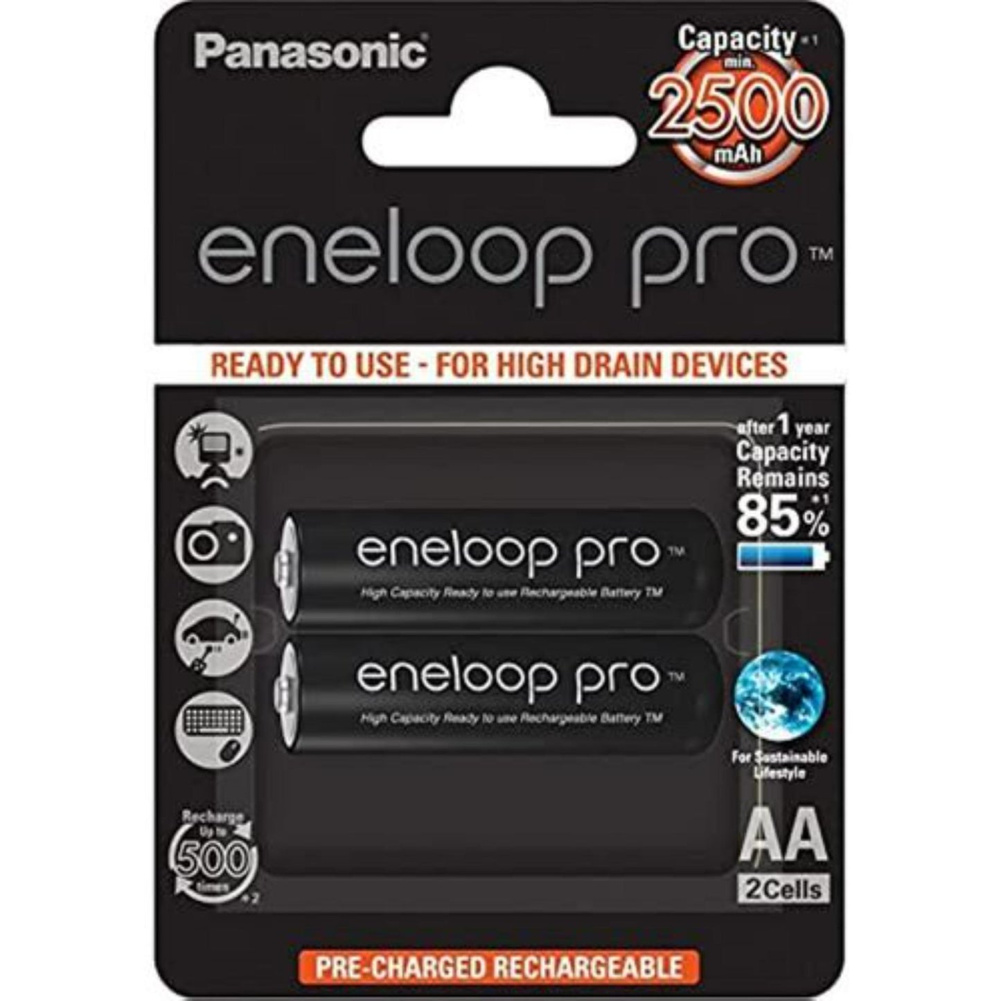 Panasonic eneloop pro AA Rechargeable Battery 2500mAh