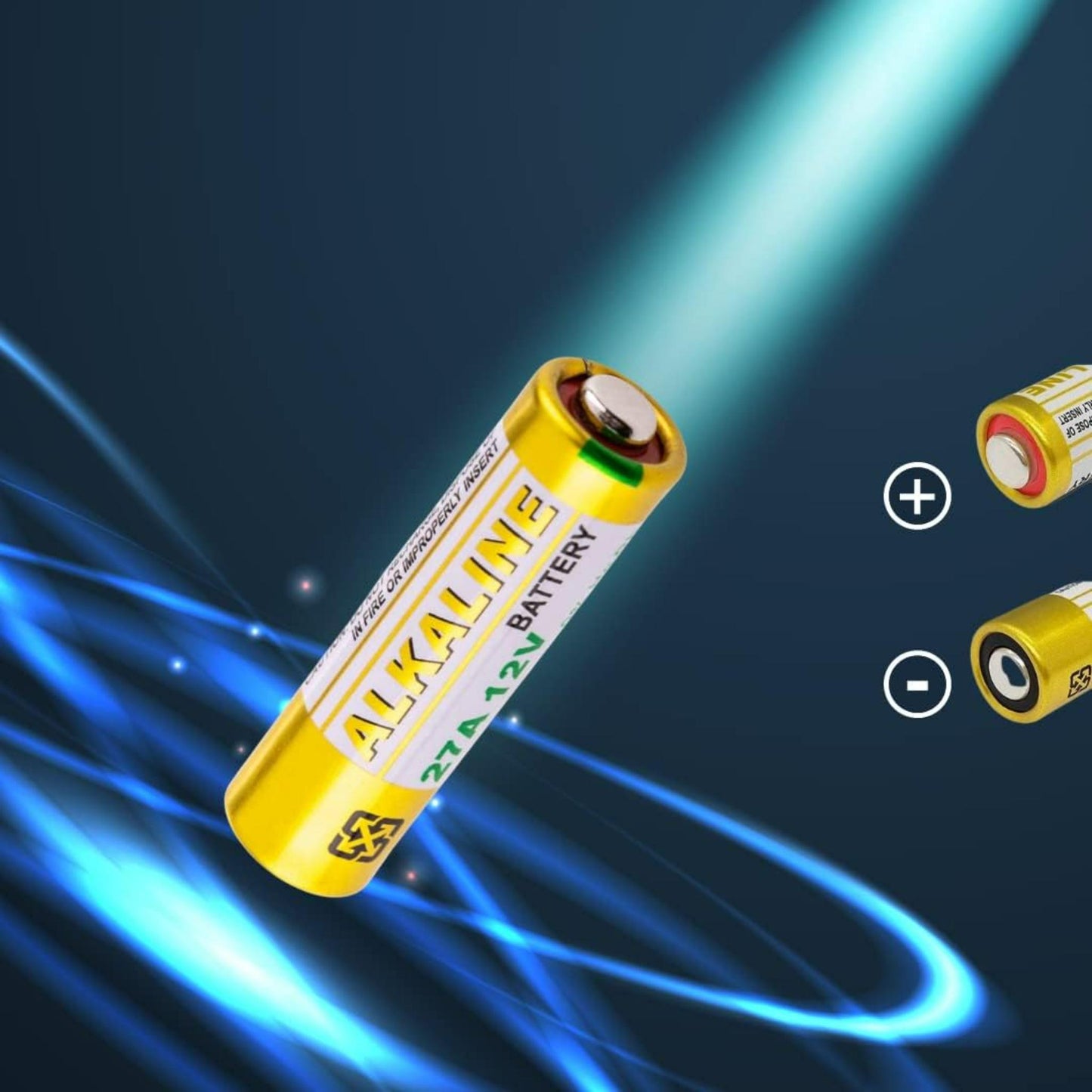 Powercell Alkaline Battery 27A /12V For Remote Control - (5 Pack)