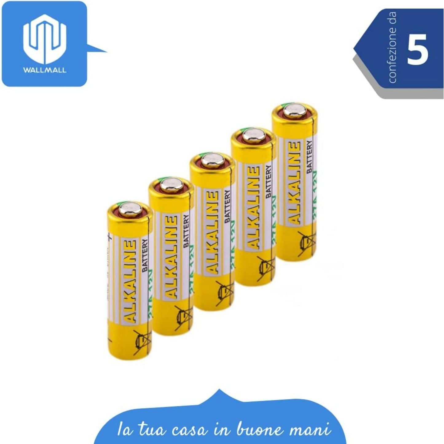 Powercell Alkaline Battery 27A /12V For Remote Control - (5 Pack)