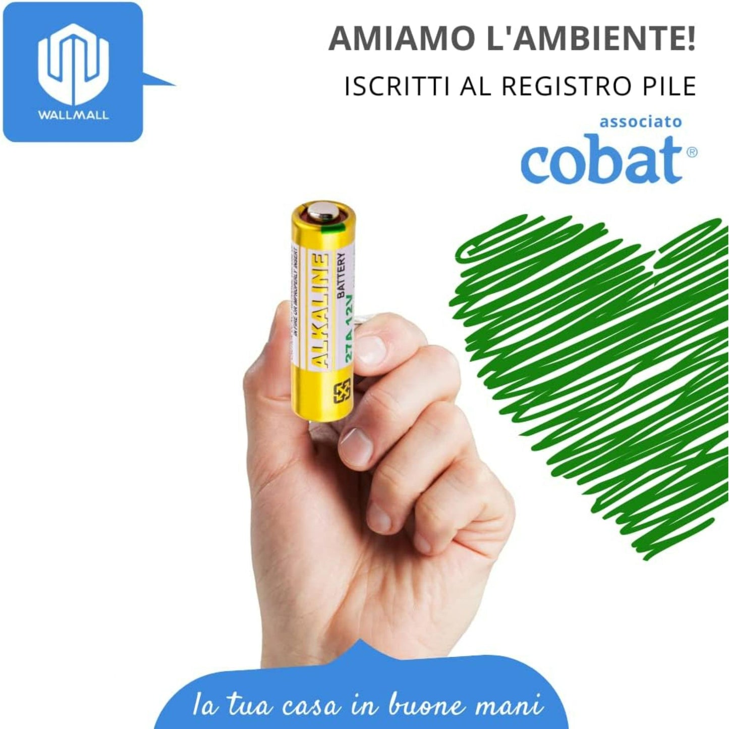 Powercell Alkaline Battery 27A /12V For Remote Control - (5 Pack)