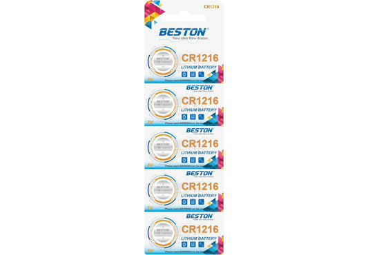 Beston Lithium Battery CR 1216 Shark Lithium Battery (5pcs) Queens Stone