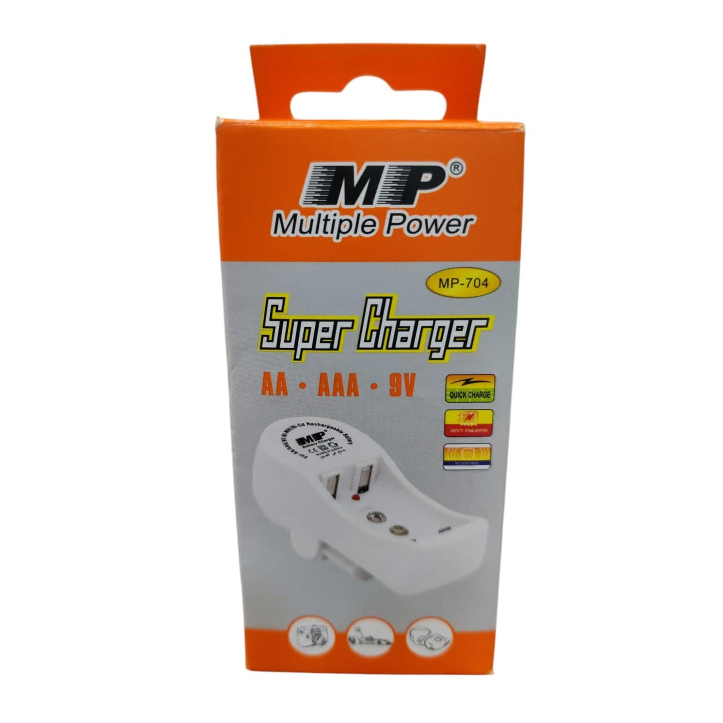 MP Multiple Charger for All Kinds of Batteries and 9 - Volt