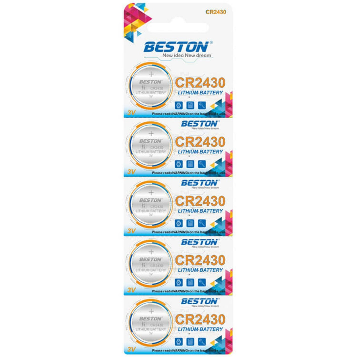 Beston Lithium Battery CR 2430 Shark Lithium Battery (5pcs) Queens Stone