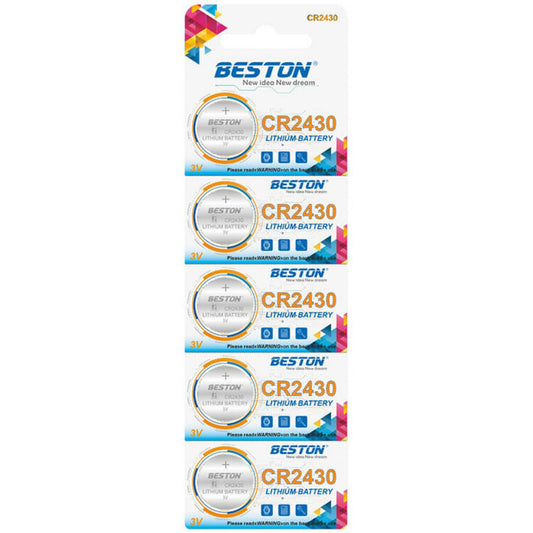 Beston Lithium Battery CR 2430 Shark Lithium Battery (5pcs) Queens Stone