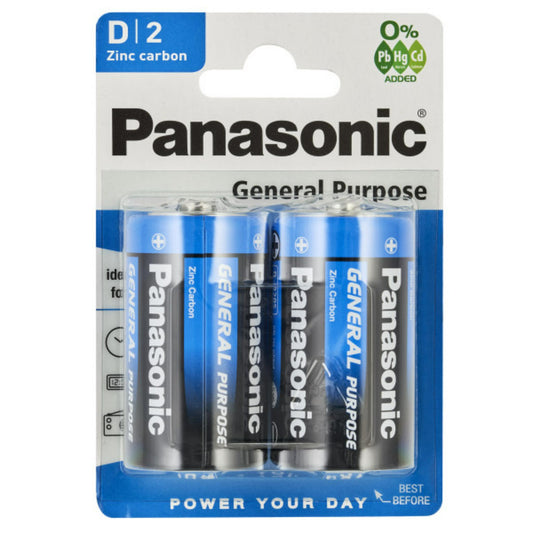 Panasonic battery 1.5v general purpose zinc carbon